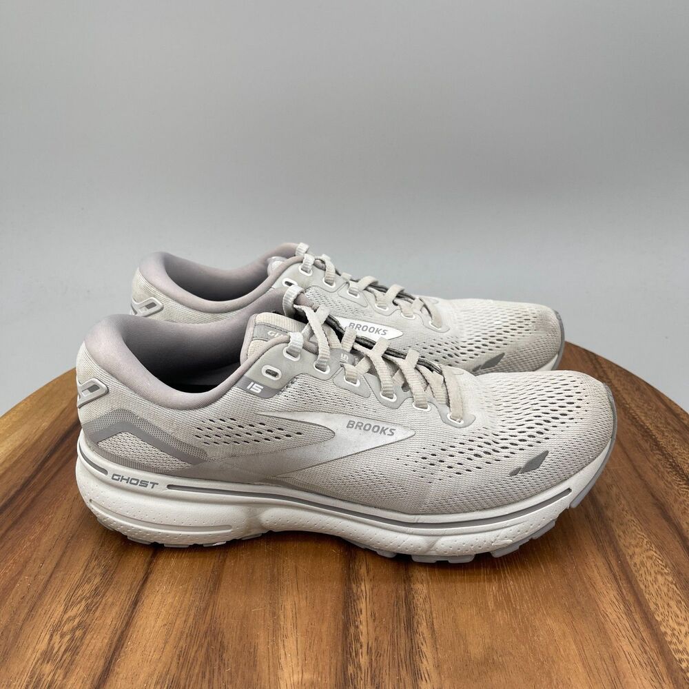 Brooks Ghost 15 Shoes Womens Size 9 Gray Running Comfort Walking Gym Sneakers